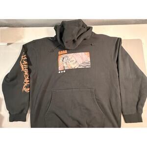 Crunchyroll Lady Gaga Chromatica Collab 6th Album 2022 Black Hoodie Sz XL